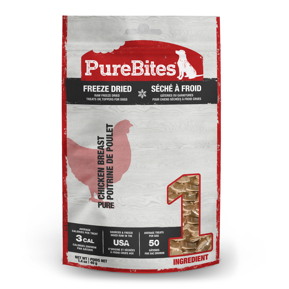 PureBites Freeze Dried Dog Treats - Chicken