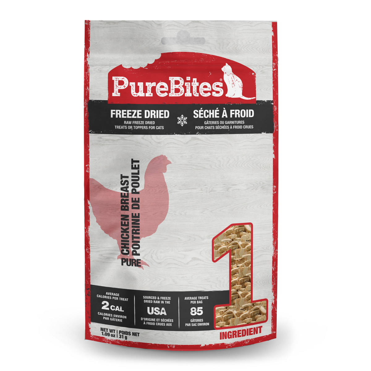 PureBites Freeze Dried Cat Treats - Chicken (31g)