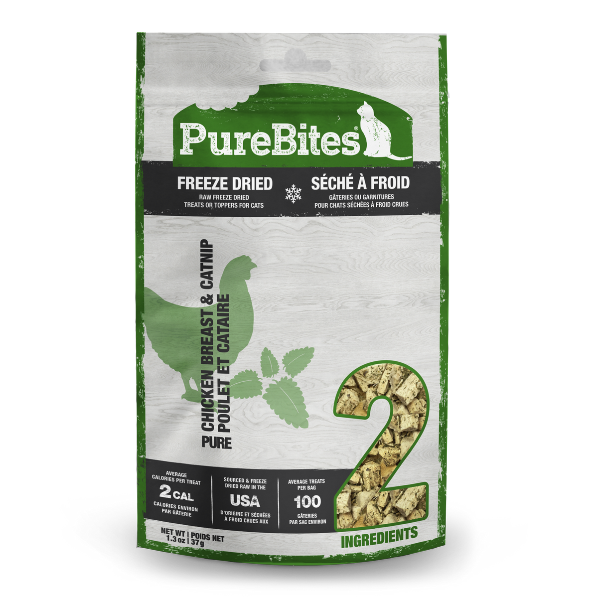 PureBites Freeze Dried Cat Treats - Chicken &amp; Catnip (37g)