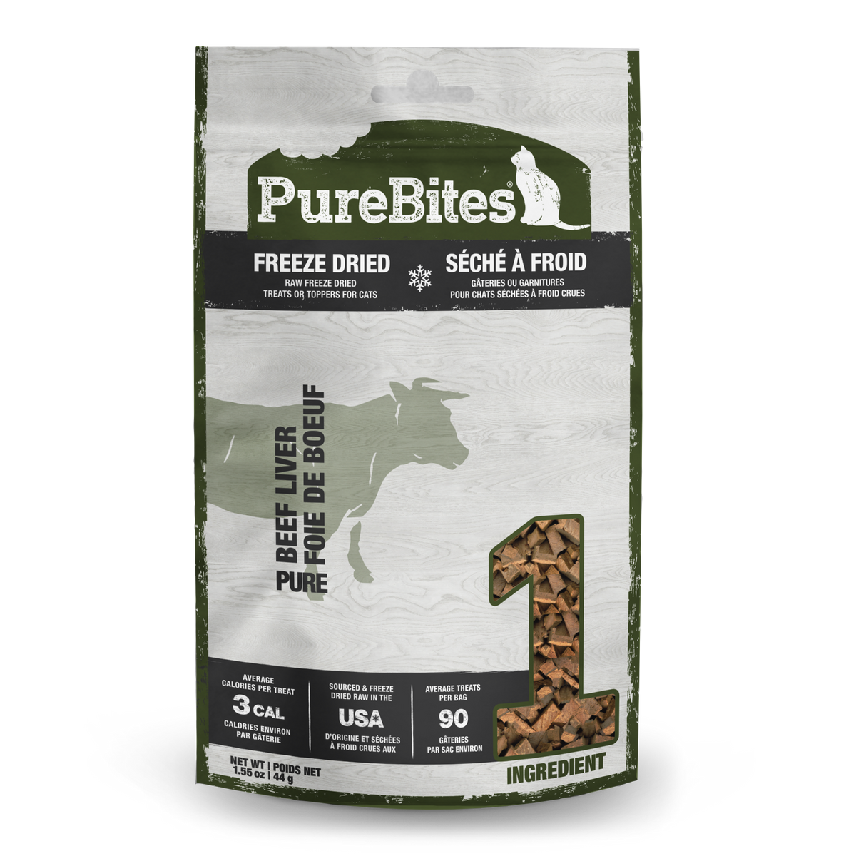 PureBites Freeze Dried Cat Treats - Beef Liver (44g)