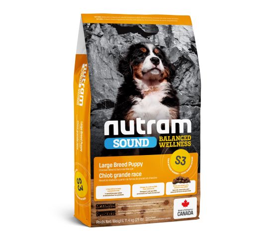 Nutram Sound S3 Puppy Large Breed Chicken And Oats  25lbs