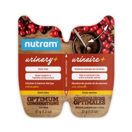 Nutram Combinaisons Optimales - Nourriture humide pour chat - Urinaire+ Poulet, Saumon &amp; Citrouille (2.6oz)