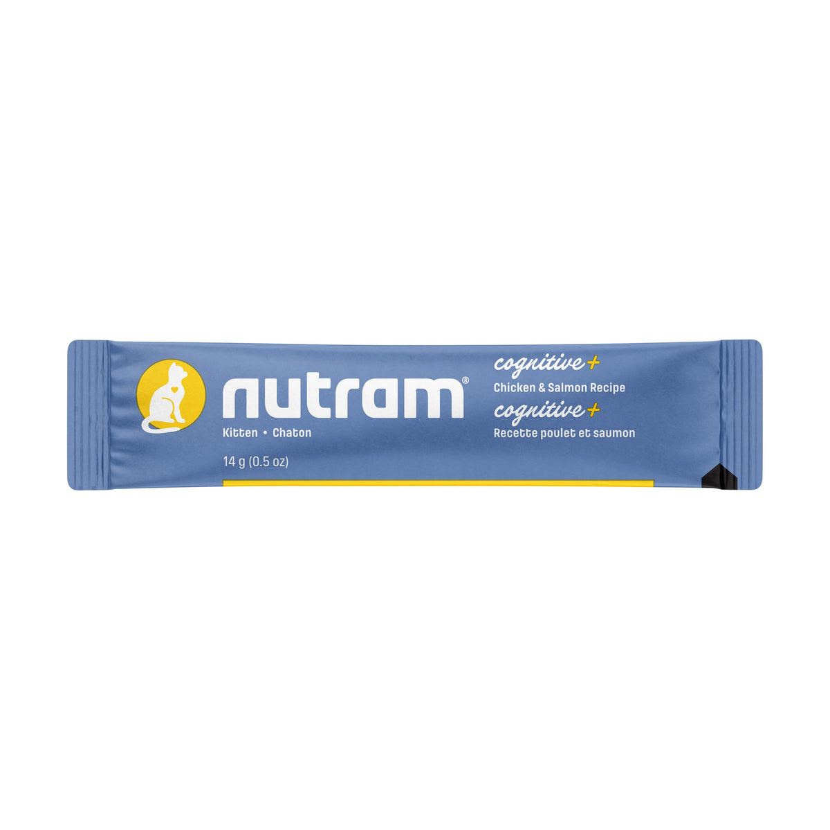 Nutram Combinaisons Optimales - Gâterie en tube pour chaton -Cognitive+ Poulet &amp; Saumon Sans Grains (2oz)