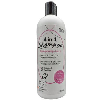 Envirofresh Shampoing pour Chien - 4 En 1 - Baies Sauvages &amp; Aloès 380ml