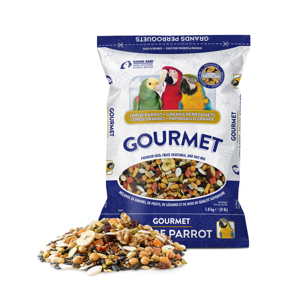 Hagen Gourmet Parrot Mix 1,8 kg (4 lb)