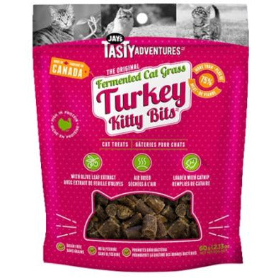 Jay&#39;s Kitty Bits - Cat Fermented Treats Turkey 60g