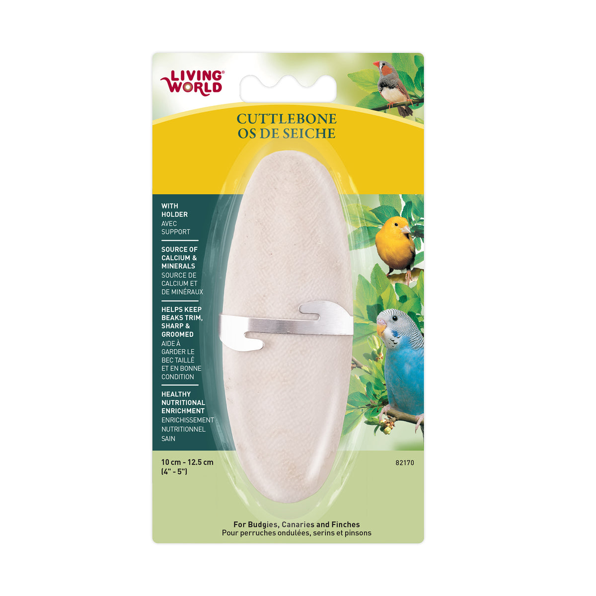 Petit os de seiche Living World avec support - 12,5 cm (5")