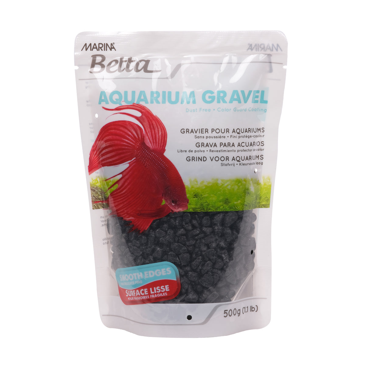 Gravier Marina Betta - Noir - 500 g (1,1 lb)