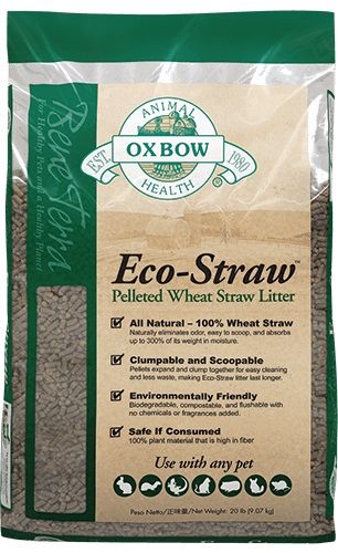Oxbow Eco-straw Pelleted Wheat Straw Litter 20lbs