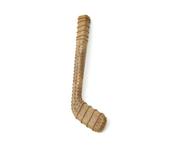 Powerbone Chewable Dog Toy, Nylon &amp; Bamboo - Hockey Stick 12&quot;