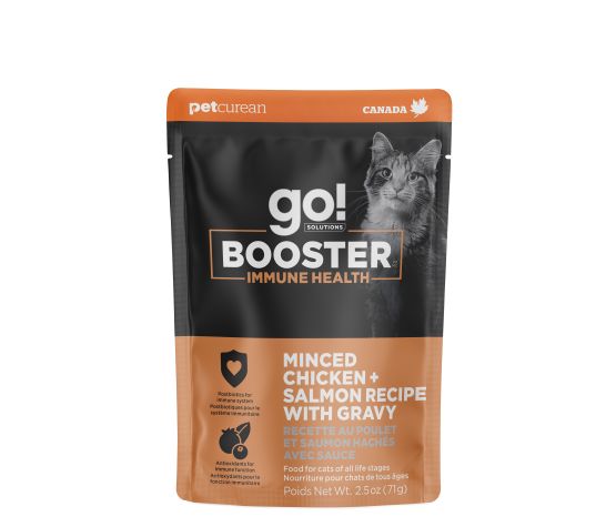 Booster for Cat - Immune Health - Minced Chicken &amp; Salmon with Gravy (2.5oz)