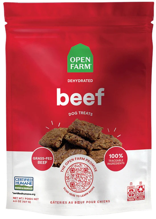 Open Farm - Dehydrated Beef Dog Treats 4.5oz