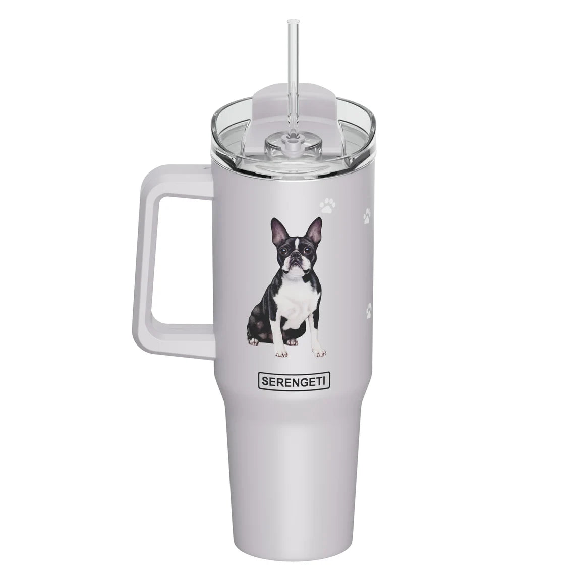 SERENGETI Stainless Steel Mug 40oz - Boston Terrier