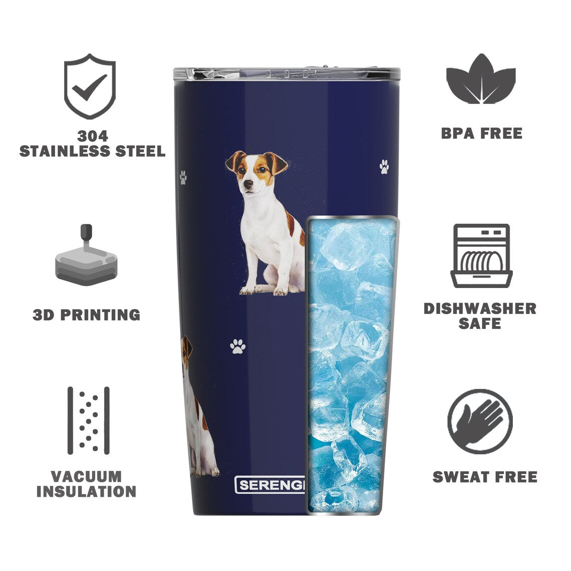 SERENGETI Tumbler 16oz - Beagle