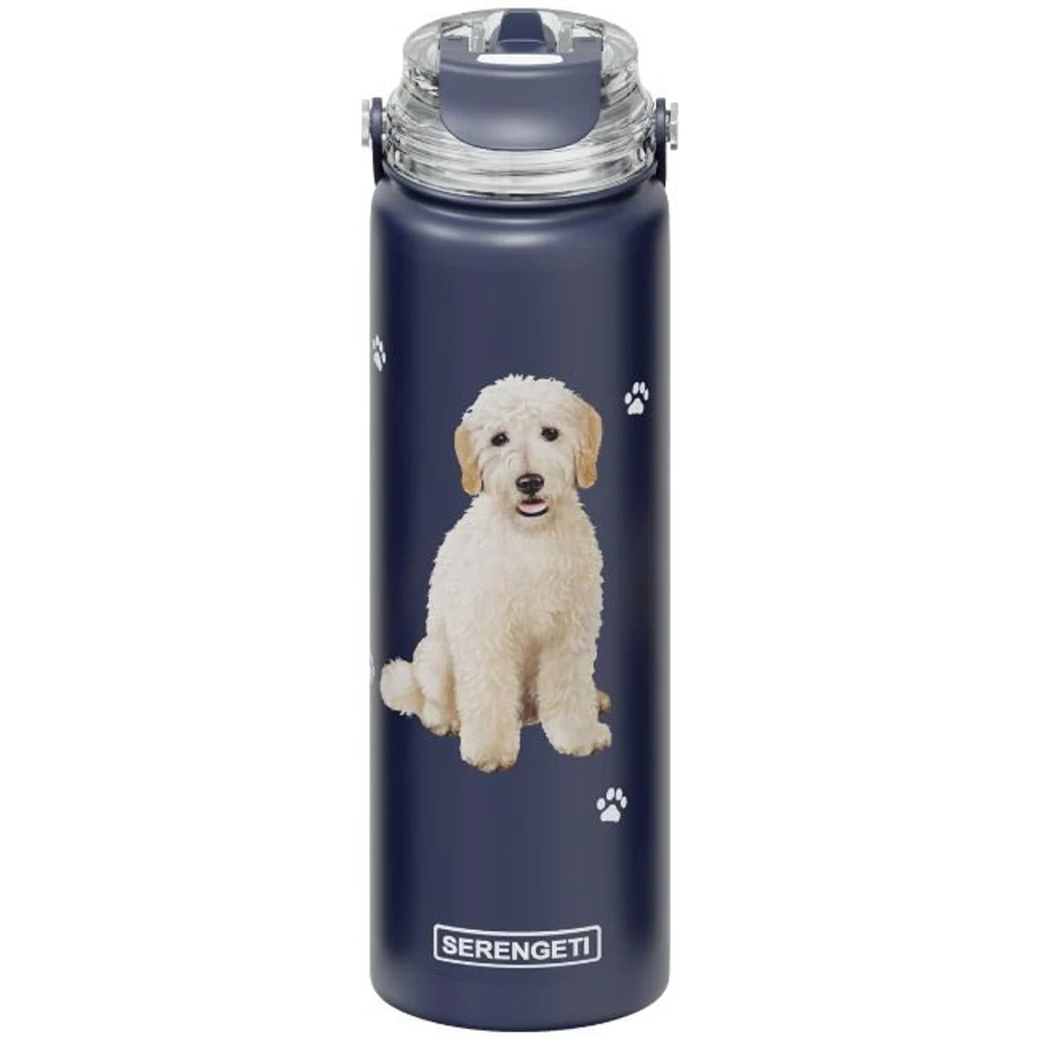 SERENGETI Stainless Steel Water Bottle 24oz - Goldendoodle