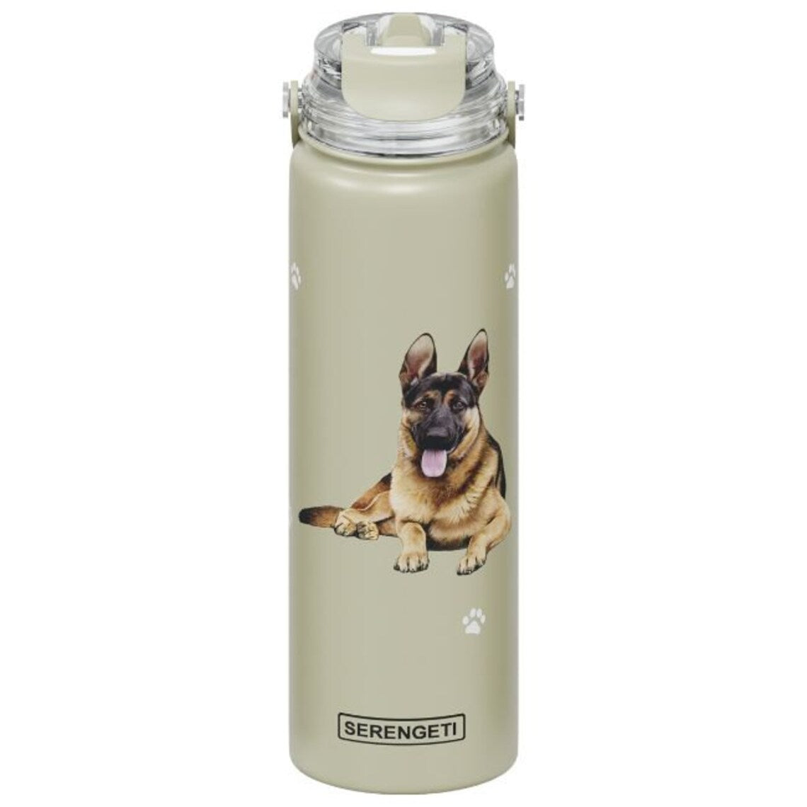 SERENGETI Stainless Steel Water Bottle 24oz - German Shepherd