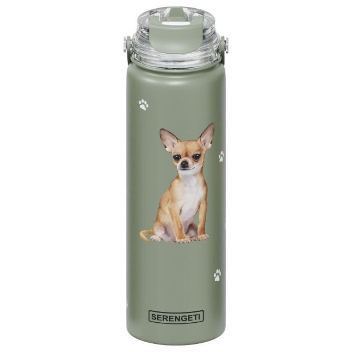 Ultimate Pet Lover Water Bottle - Chihuahua Tan