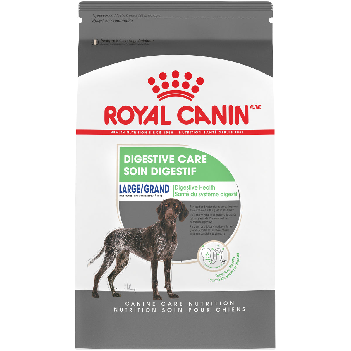 Royal Canin - GRAND SOIN DIGESTIF – nourriture sèche pour chiens (30lb)
