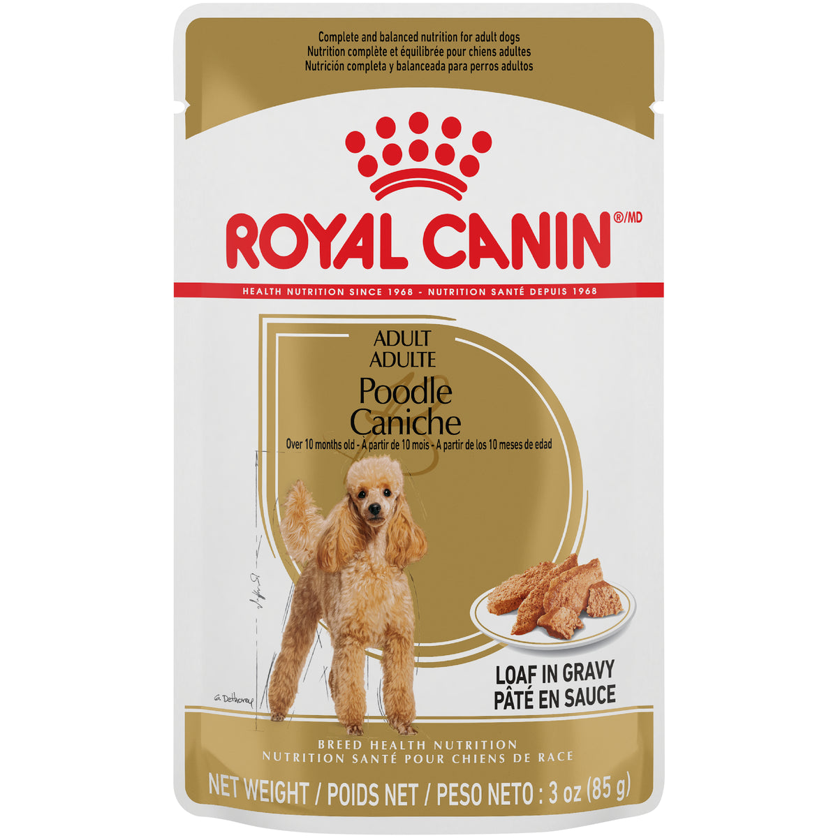 Royal Canin - CANICHE pâté en sauce – nourriture en sachet pour chiens (85g)