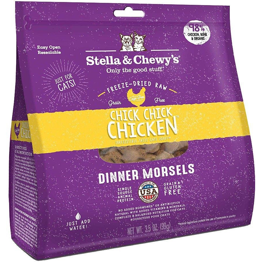 Stella &amp; Chewy&#39;s - Morceaux de dîner lyophilisés au poulet poussin - Nourriture pour chats