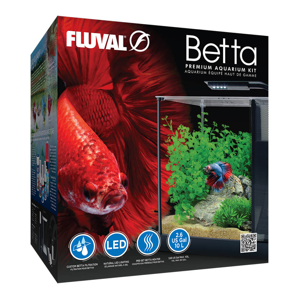 Aquarium équipé Fluval Betta haut de gamme, 10 L (2,6 gal US)