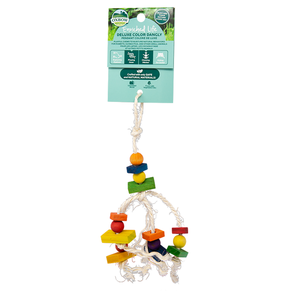 Oxbow Enriched Life Interactive Toy - Deluxe Color Dangly