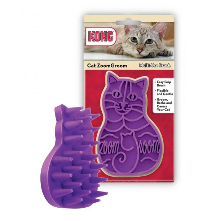 Kong Zoomgroom Cat Grooming Brush Tool Safari Pet Center