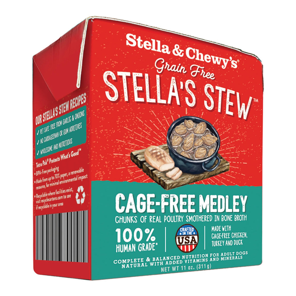 Stella &amp; Chewy&#39;s - Stella&#39;s Stew - Nourriture pour chiens Medley sans cage (11oz)