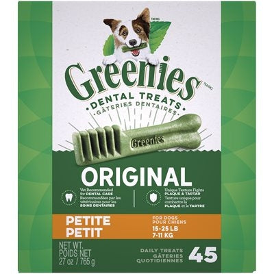 Greenies Tub Pak Petite 27 oz. Friandises pour chiens