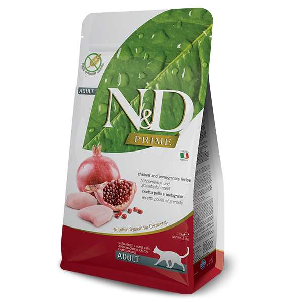 Farmina N&amp;D (Natural &amp; Delicious) - Prime Chicken &amp; Pomegranate Cat Food (3.3lb, 11lb)