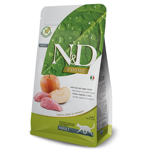 Farmina N&amp;D (Natural &amp; Delicious) - Prime Boar &amp; Apple Cat Food