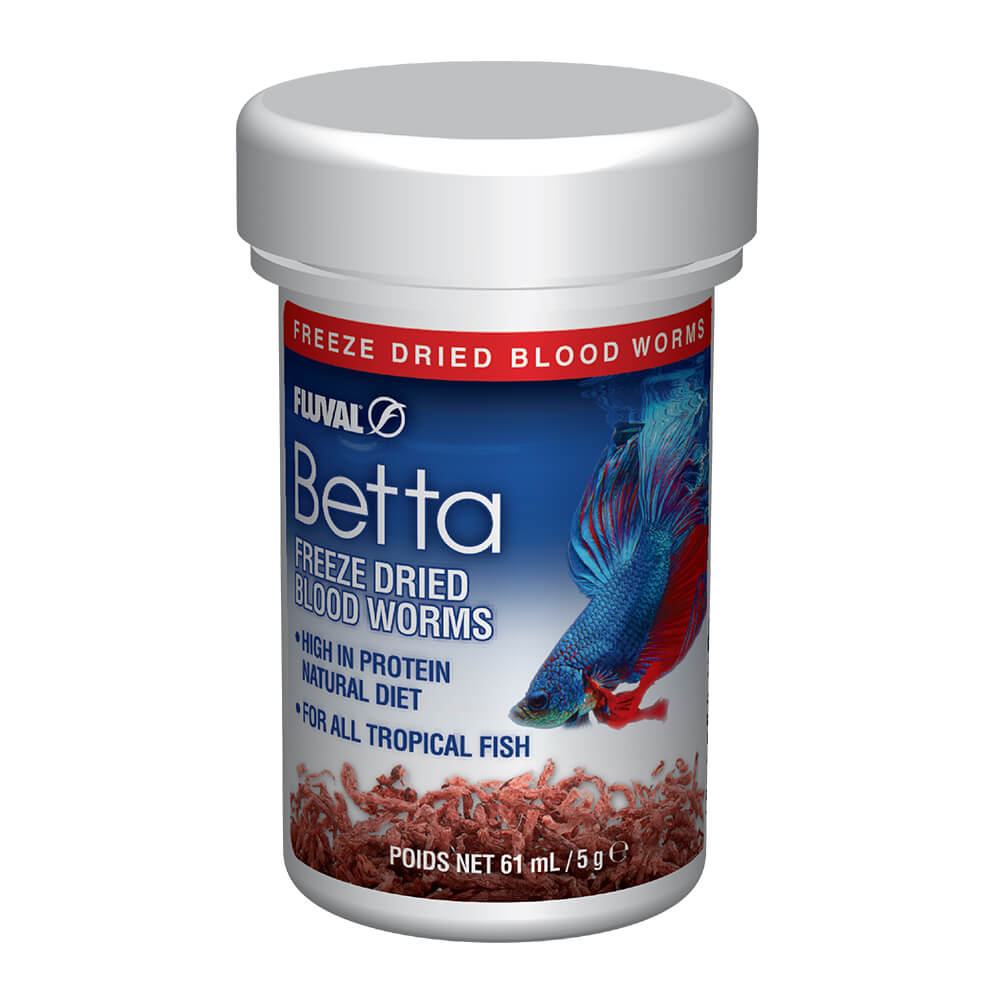 Fluval Betta Freeze Dried Bloodworms (0.18 oz / 5 g)