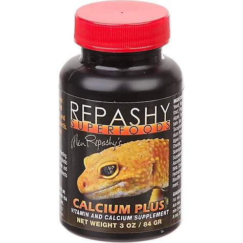 Repashy SuperFoods - Calcium Plus - Supplément de vitamines et de calcium pour reptiles (3 oz, 6 oz)
