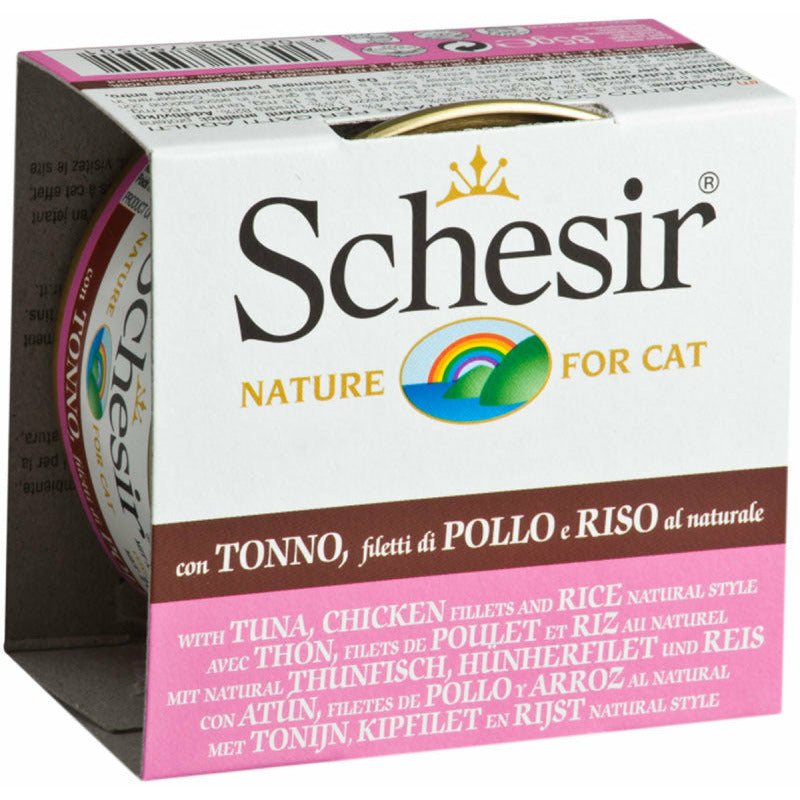 SCHESIR Chicken Tuna &amp; Rice Natural style (85g) - Canned Cat Food