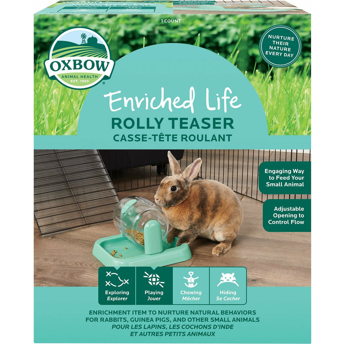 Oxbow Enriched Life - Rolly Teaser Feeder Toy for Small Animals