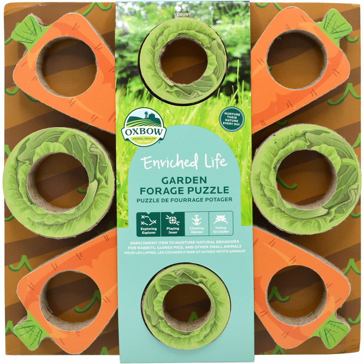 Oxbow Enriched Life - Garden Forage Puzzle Toy for Small Animals