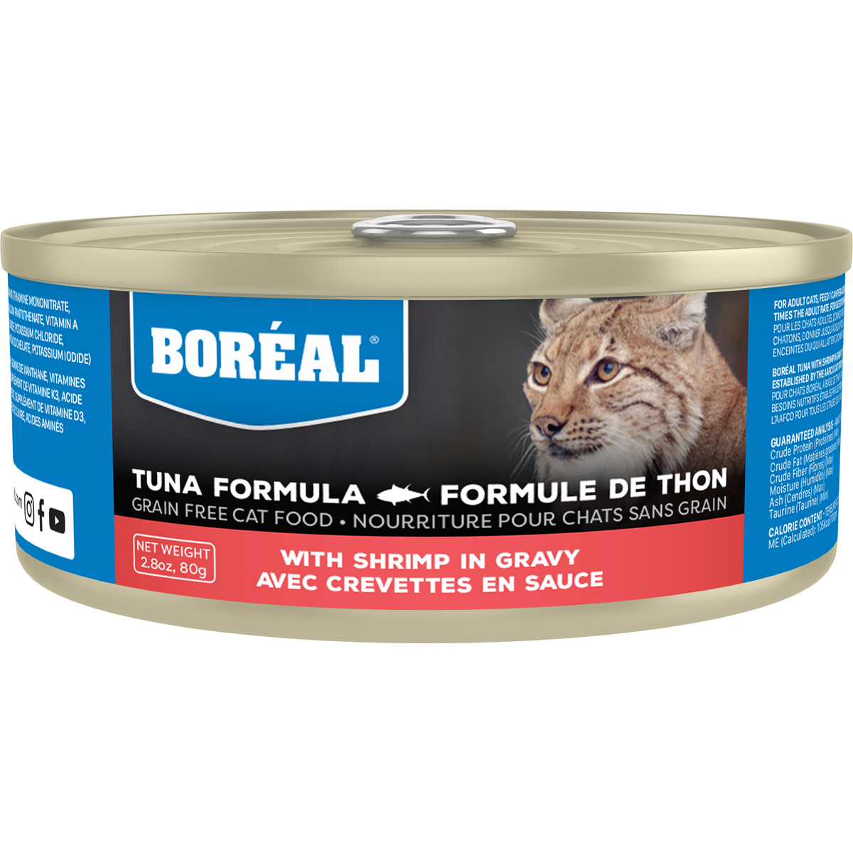 Boreal Tuna Formula - Red Tuna with Shrimp in Gravy - Canned Cat Food