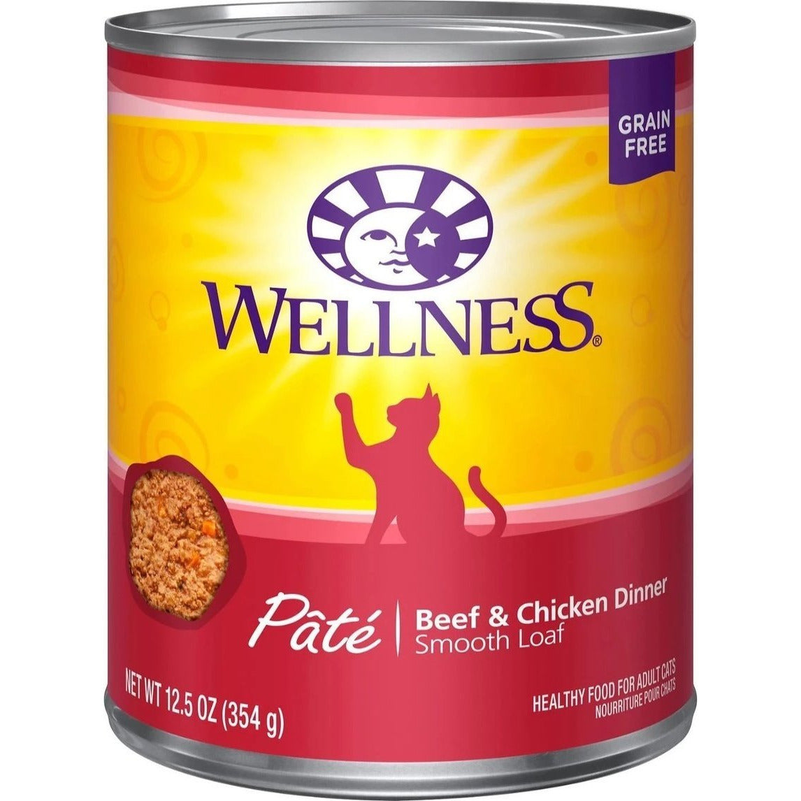 Wellness - Pâté Beef &amp; Chicken Dinner Wet Canned Cat Food (12.5oz)