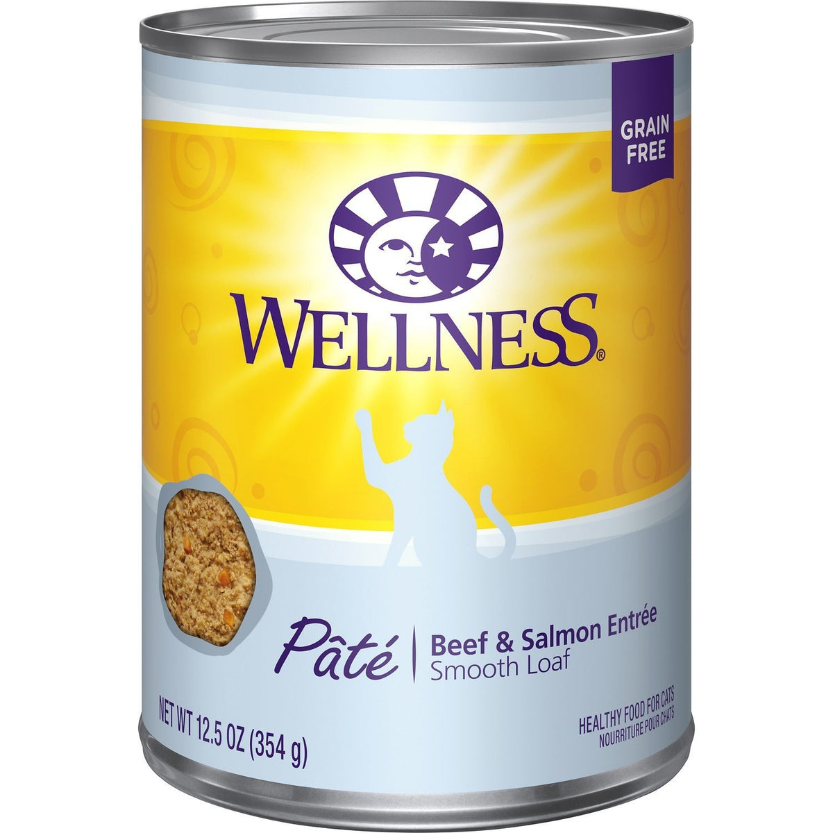 Wellness - Pâté Beef &amp; Salmon Entrée Wet Canned Cat Food (12.5oz)