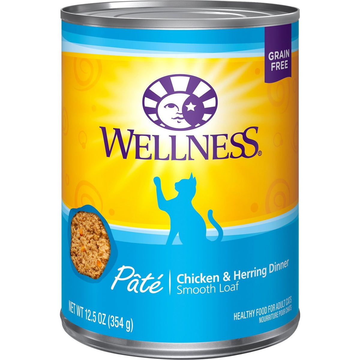 Wellness - Pâté Chicken &amp; Herring Dinner Wet Canned Cat Food (12.5oz)