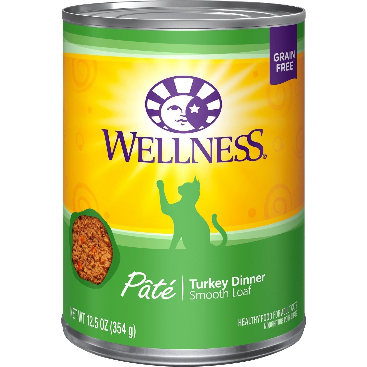 Wellness Pâté Turkey Dinner Wet Canned Cat Food - Main Image
