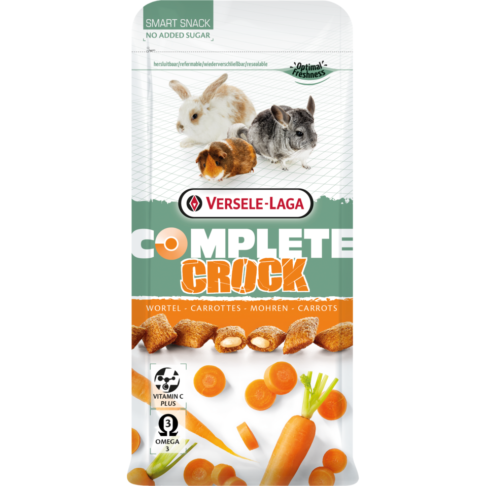 Versele-Laga Complete Crock Carrot Treats for Rodents/Small Animals (50g)