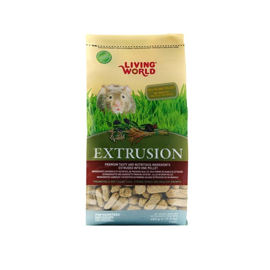 Living World Extrusion Diet for Hamsters, 680 g (1.5 lb)