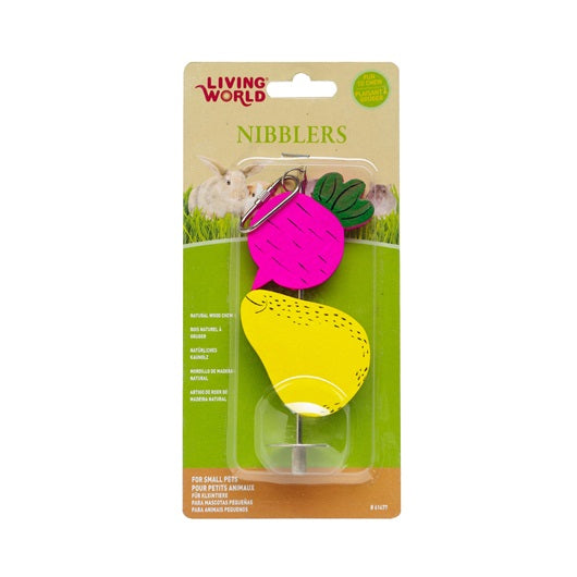 Living World® Nibblers Beet &amp; Pear on Stick Wood Chew