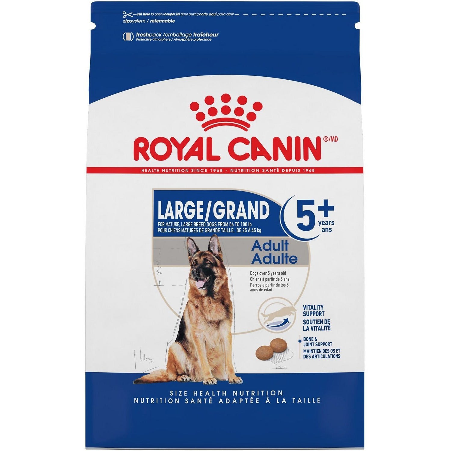 Royal Canin LARGE Adult 5 Dry Dog Food 30lb Safari Pet Center