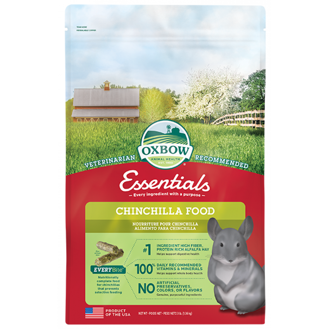 Selective chinchilla on sale food