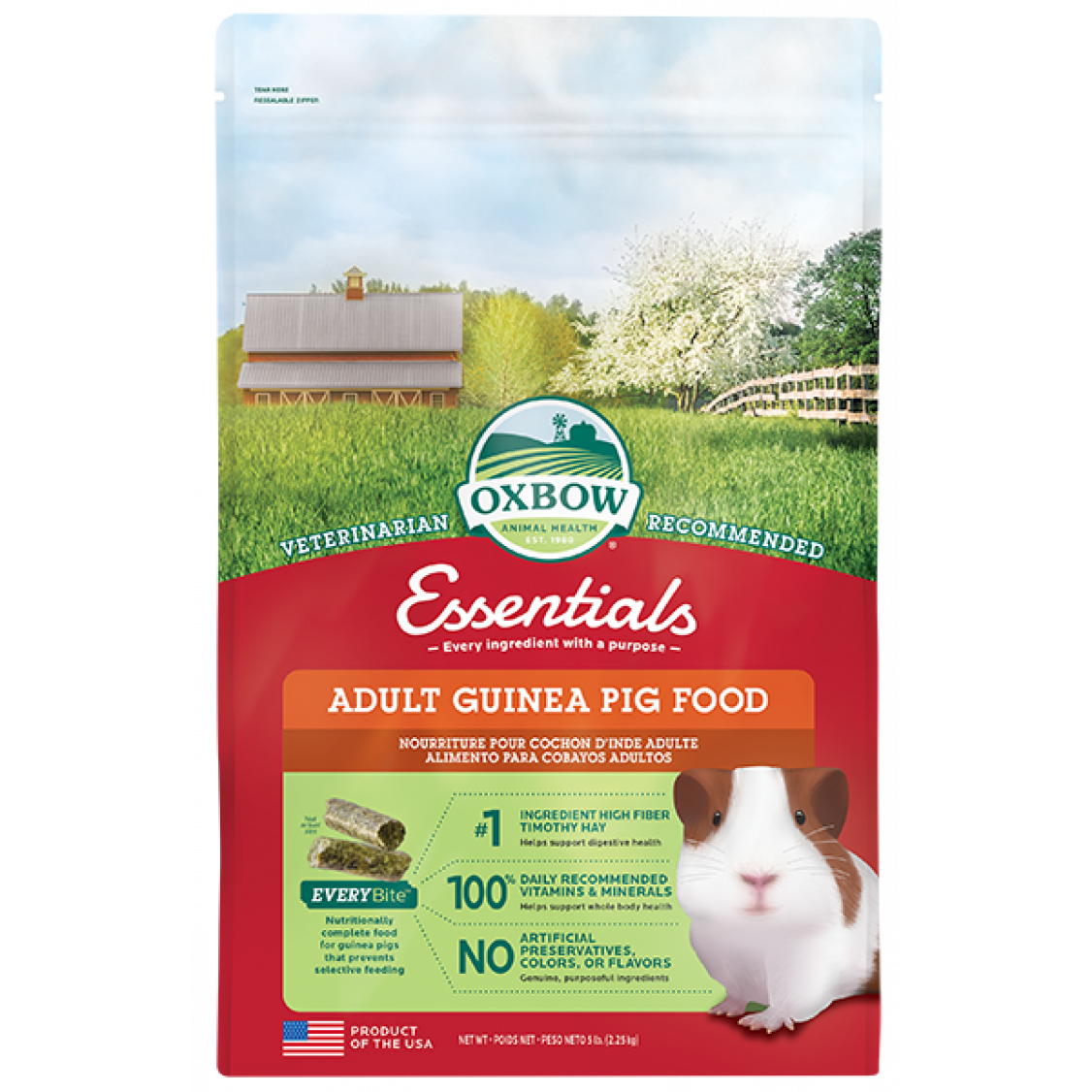 Oxbow Essentials Adult Guinea Pig Food Safari Pet Center