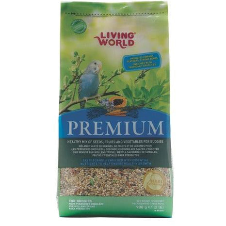 Living World Premium Mix For Budgies, 908 g (2 lb)