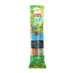 Living World Budgie Sticks - Honey Flavour - 60 g (2 oz), 2-pack