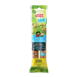 Bâtonnets de canaris Living World - Saveur végétale - 60 g (2 oz), paquet de 2